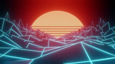 80 'ler Biçimli Günbatımı Grafik Döngüsü