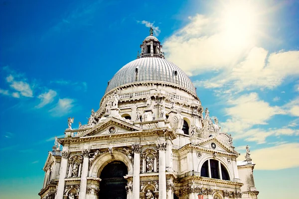 Venecia Paisaje Ciudad Monumento Arquitectura Basílica Santa Maria Della Salute — Foto de Stock