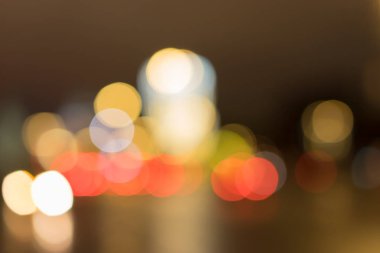 Eskimiş ton Bokeh koyu romantik büyülü gece arkaplanı renklidir. Premium Fotoğraf