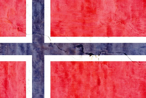 Norveç bayrağı, Norveç bayrağı. Boyalı doku.