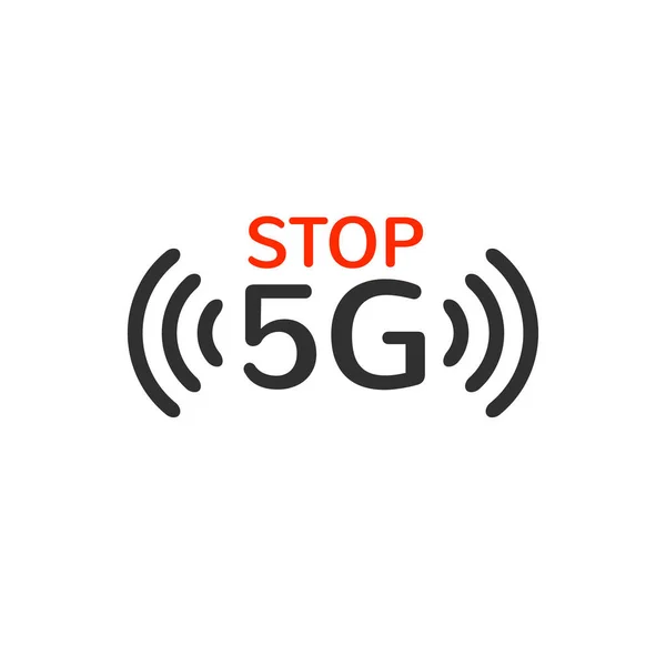 5G radyasyonu Corona virüsü covid-19 'u yaymıyor ya da yaymıyor. Efsane teorileri. Sahte haberler. Komplo teorisi Beyaz üzerinde izole vektör illüstrasyonu