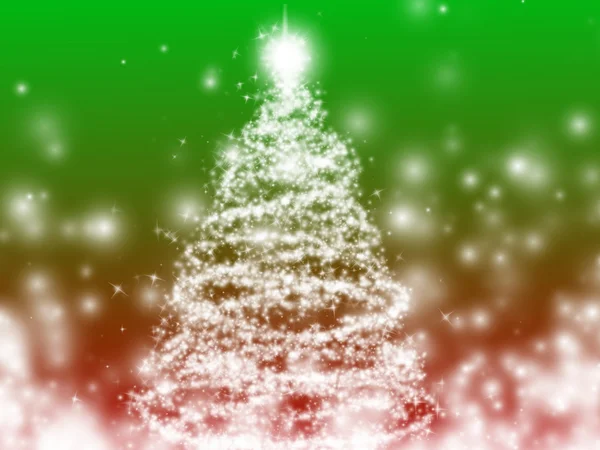 Incandescente albero di Natale sfondo — Foto Stock