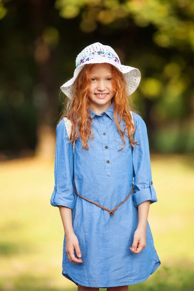 Little red-haired girl — Stock Photo, Image