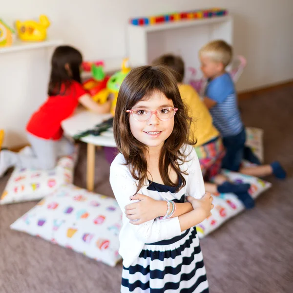 Leuk spel in de kleuterschool — Stockfoto