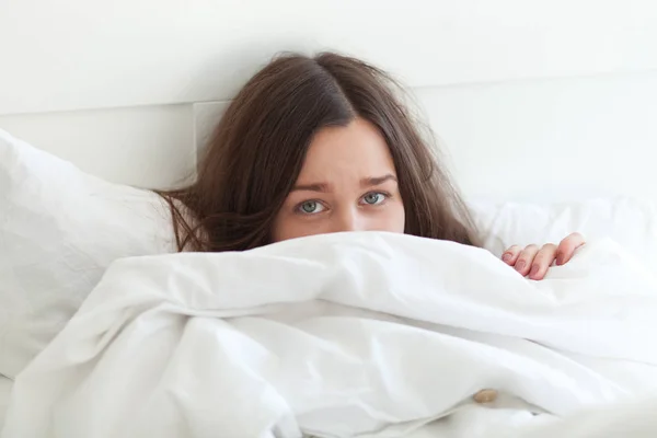 Sick in bed — Stock Photo, Image