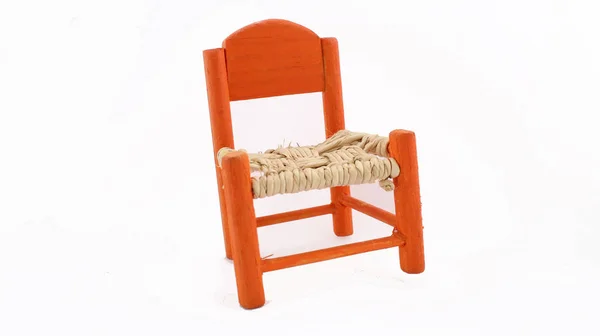 Miniatura Typické Mexické Dřevěné Židle — Stock fotografie