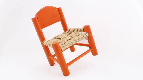 Miniatura Typické Mexické Dřevěné Židle — Stock fotografie