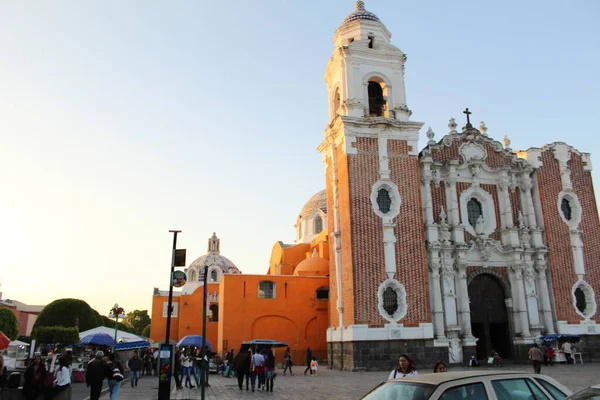 Iglesia Estilo Colonial Legado Conquista Española México — Foto de Stock