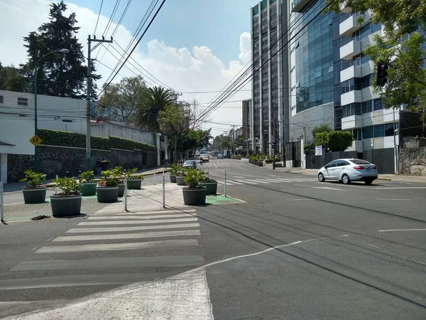 Una Intersección Por Carretera Refiere Los Elementos Infraestructura Carreteras Transporte — Foto de Stock