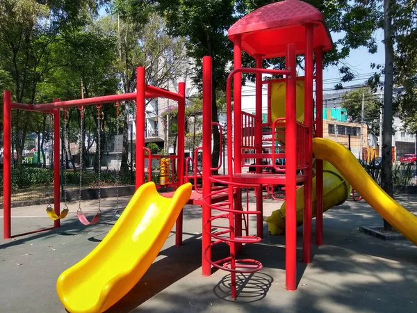 Parques Espacios Públicos Juegos Para Niños — Foto de Stock