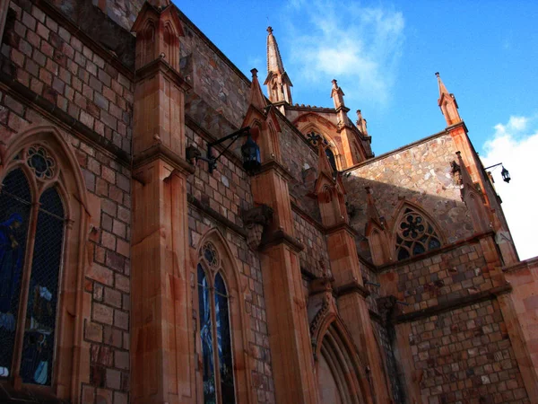 Meksika 'da Gotik tarzı olan kilise Zacatecas, Meksika' da Virgen de Ftima.