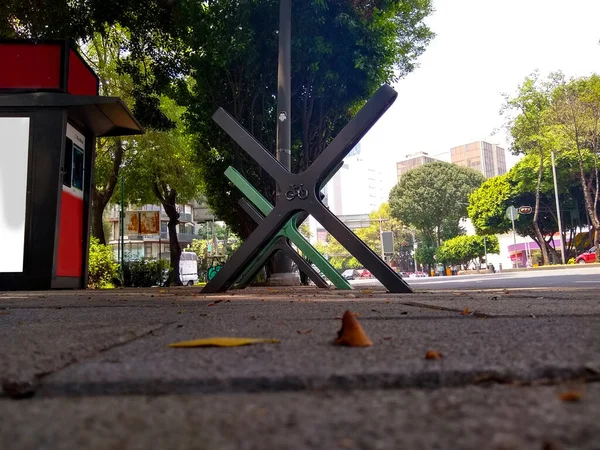 Mexico City 'de bisiklet parkı halka açık yollarda.