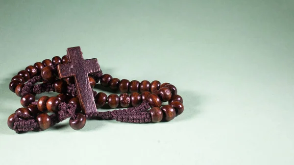 Rosary Pray Hands Holding Rosary Religion Faith — Stock Photo, Image