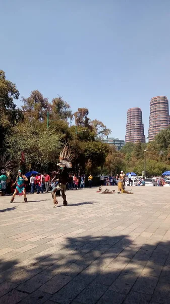 Besuch Des Chapultepec Waldes Mexiko Stadt Januar 2019 — Stockfoto