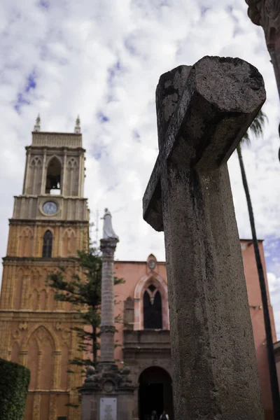 Santa Escuela Cristo Iglesia San Rafael San Miguel Allende Guanajuato — Foto de Stock