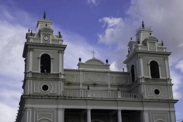 Церковь Пресвятой Богородицы Расположена Городе Сан Хосе Центре Коста Рики — стоковое фото