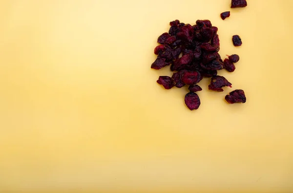 Lanches Saudáveis Cranberries Secos São Feitos Por Desidratação Parcial Mirtilos — Fotografia de Stock