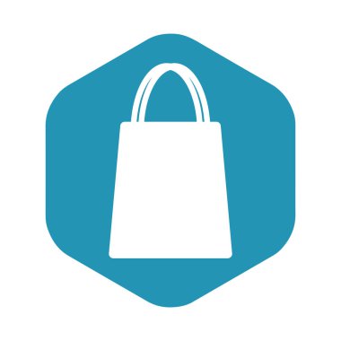 Satın almak için simge paketi. Kasadaki katlama işlemleri için dükkanlarda kullanılan bir kese kağıdı. Tasarım ve web için vektör illüstrasyonuName.