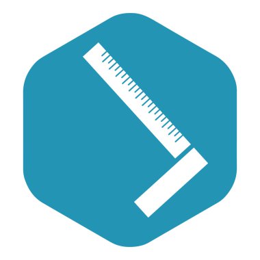 İkon kare şeklinde. Çizim, çilingir ve köşeler için marangozluk aletleri. Tasarım ve web için beyaz bir arkaplanda izole edilmiş vektör illüstrasyonu.