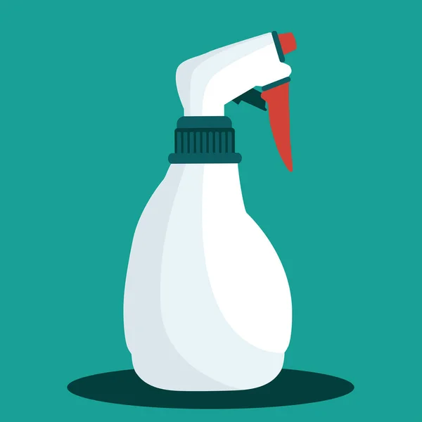 Bottle Liquid Antiseptic Spray Destruction Bacteria Viruses Concept Disinfection Hygiene — Stock Vector