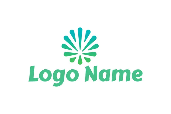 Ilustración Vectorial Del Logotipo Empresa Aislado Sobre Fondo Blanco — Archivo Imágenes Vectoriales