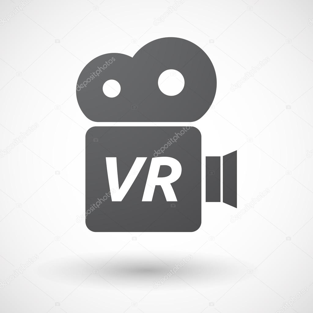 Isolated Clapper Board With The Virtual Reality Acronym Vr Stock