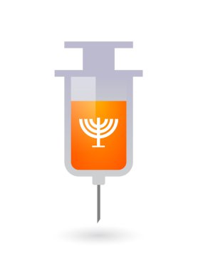 Bir avize izole şırınga