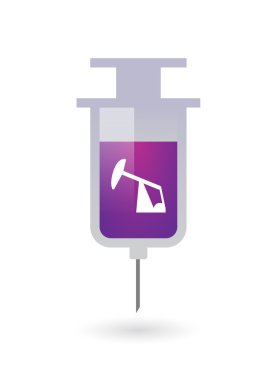 Atbaşı pompası ile izole şırınga