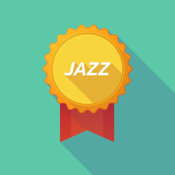 Badge ombre longue avec le texte JAZZ — Image vectorielle