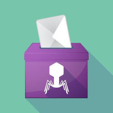 Uzun gölge oy sandığı bir virüs ile