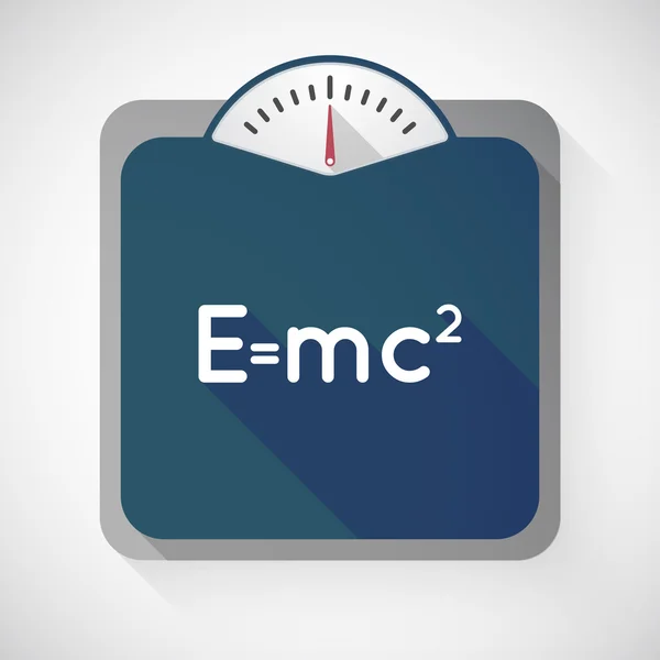Isolated long shadow body weight scale with the Theory of Relati — ストックベクタ