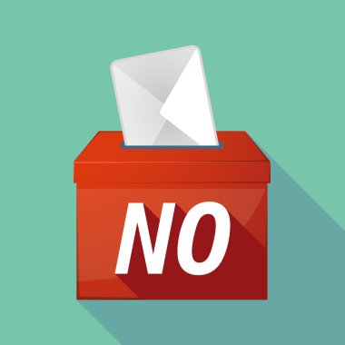 Uzun metin ile oy sandığı Hayır gölge