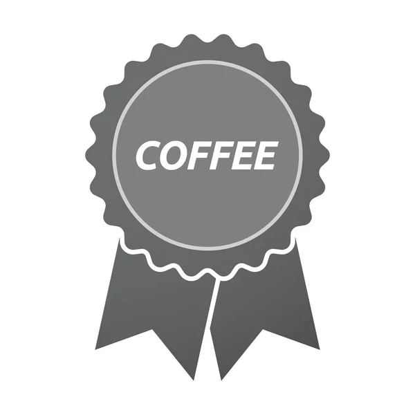 Icona del badge isolato con il testo CAFFÈ — Vettoriale Stock