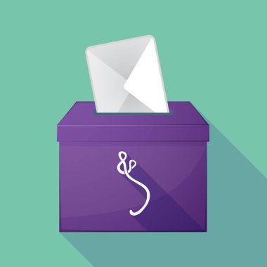 Uzun gölge oy sandığı ebola işareti