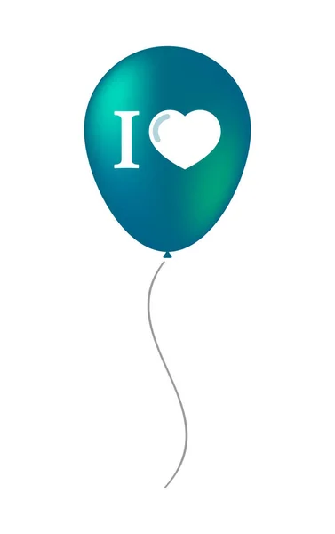 Izolované balónu "Líbí se mi" glyfů — Stockový vektor
