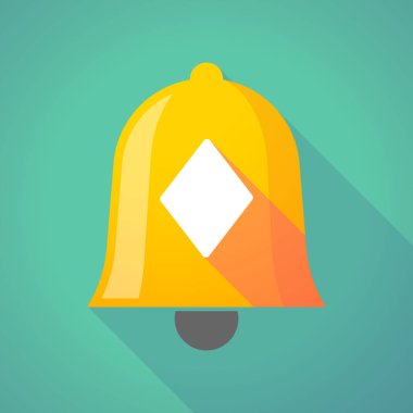 Uzun gölge zil simgesini diamond poker oyun kağıdı SIG ile