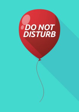 Uzun gölge balon metni rahatsız etmeyin