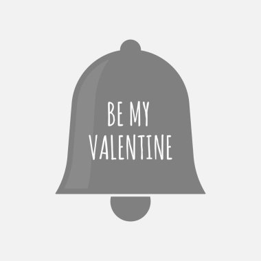 İzole zil simgesini metin ile benim sevgilim olmak