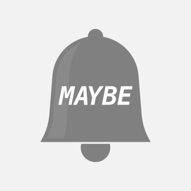 Belki de metinle izole zil simgesini