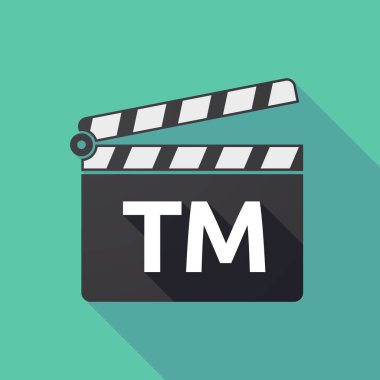 Uzun gölge clapper kurulu Tm metinle