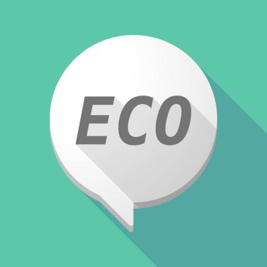 Uzun gölge çizgi roman balon metin eko ile