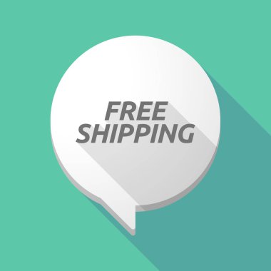 Uzun gölge çizgi roman balon metni ile ücretsiz nakliye