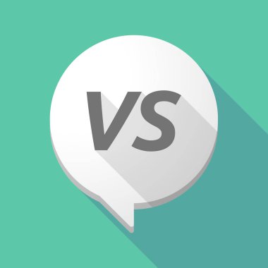 Uzun gölge çizgi roman balon metin Vs ile