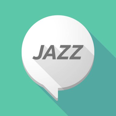 Uzun gölge çizgi roman balon metin Jazz ile