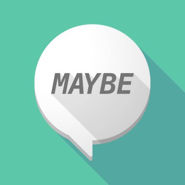 Uzun çizgi roman balon metni ile belki de gölge