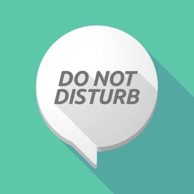 Uzun gölge çizgi roman balon metni rahatsız etmeyin