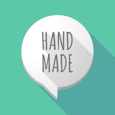 Uzun gölge çizgi roman balon metni el ile