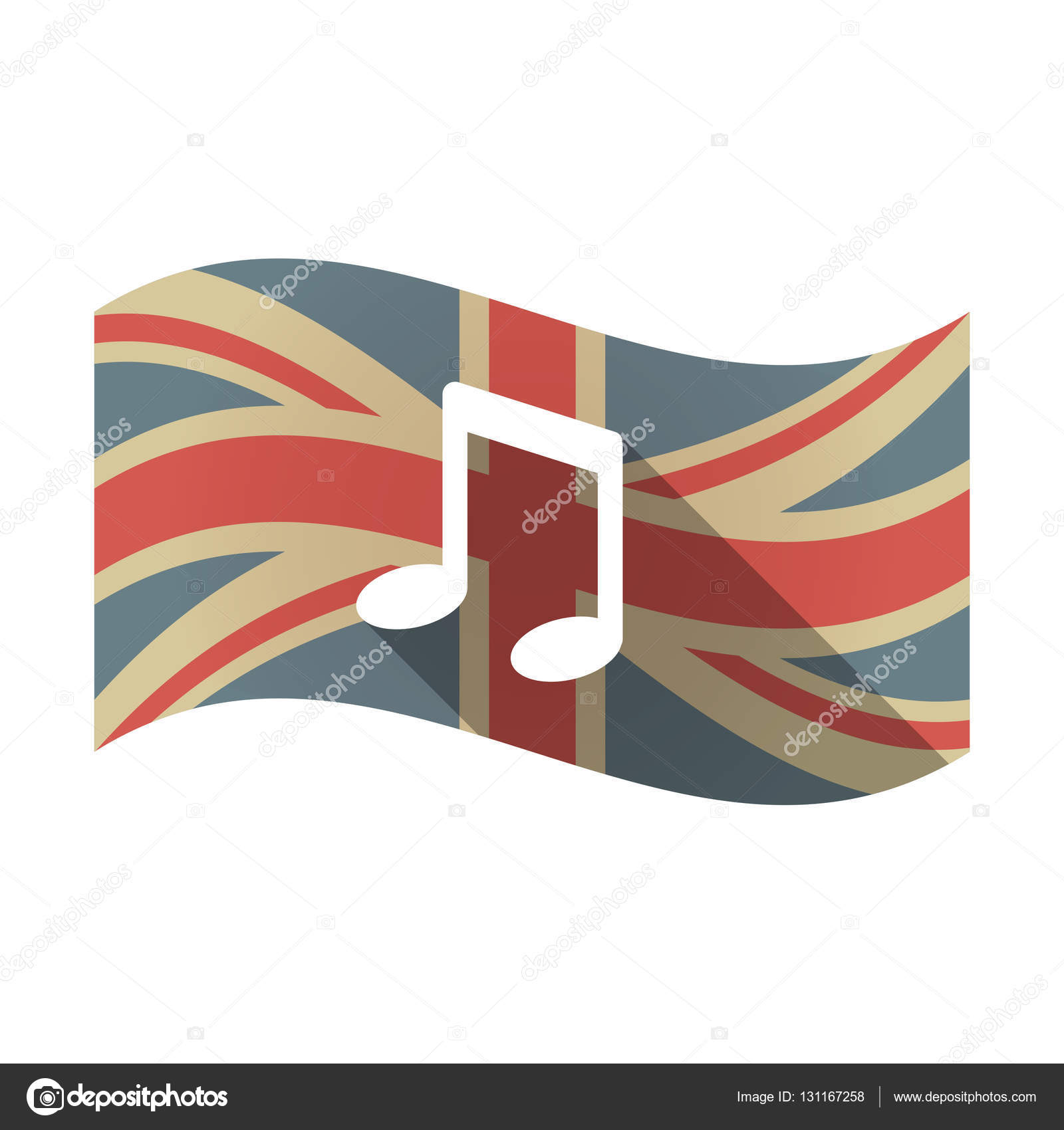 注音楽とイギリス国旗の分離 ストックベクター C Jpgon 注音楽とイギリス国旗の分離 ストックベクター C Jpgon