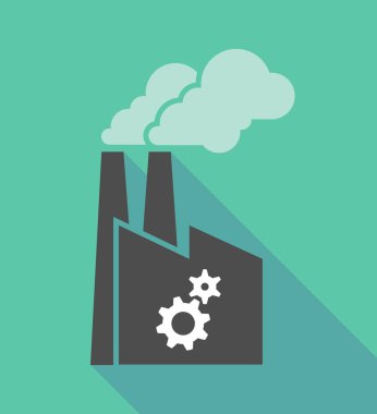 İki vites ile fabrika simgesi