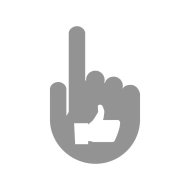 El bir başparmak ile izole el